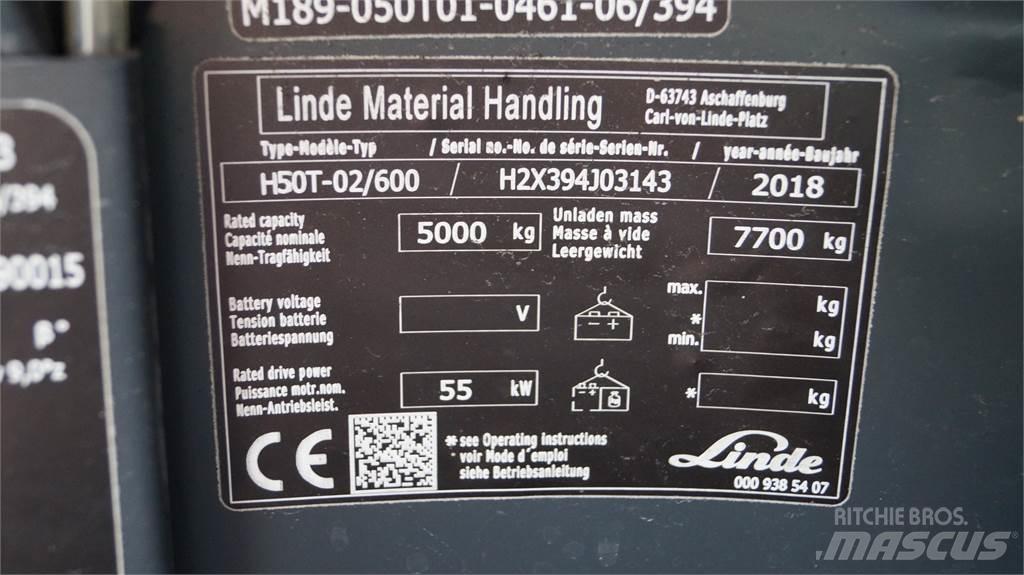 Linde H50T/600 Gasolmotviktstruckar