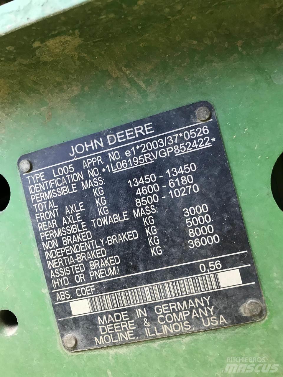 John Deere 6195R Traktorer