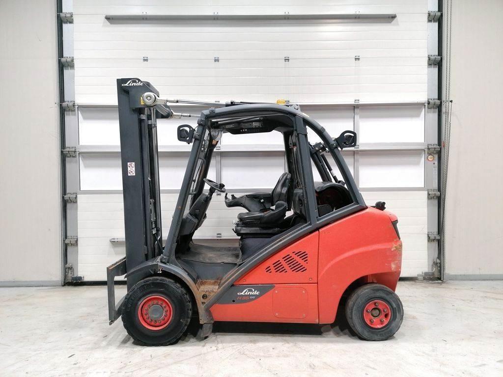 Linde H35T-02 Gasolmotviktstruckar