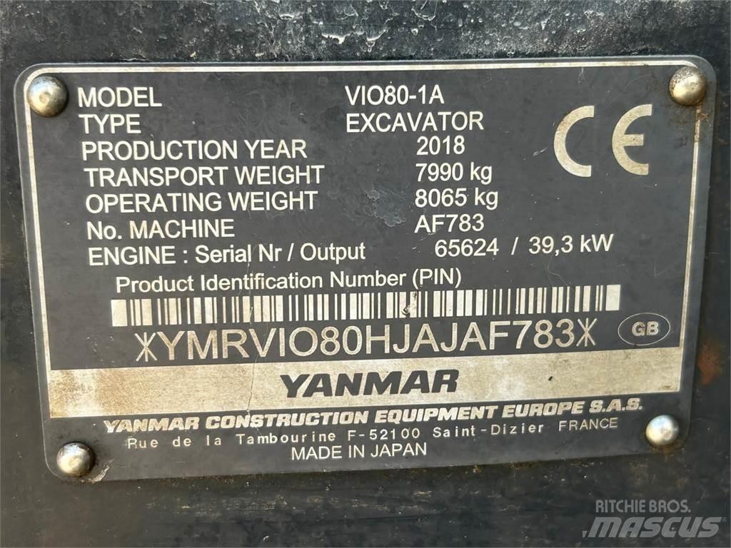 Yanmar Vio 80-1A Midigrävmaskiner 7t - 12t