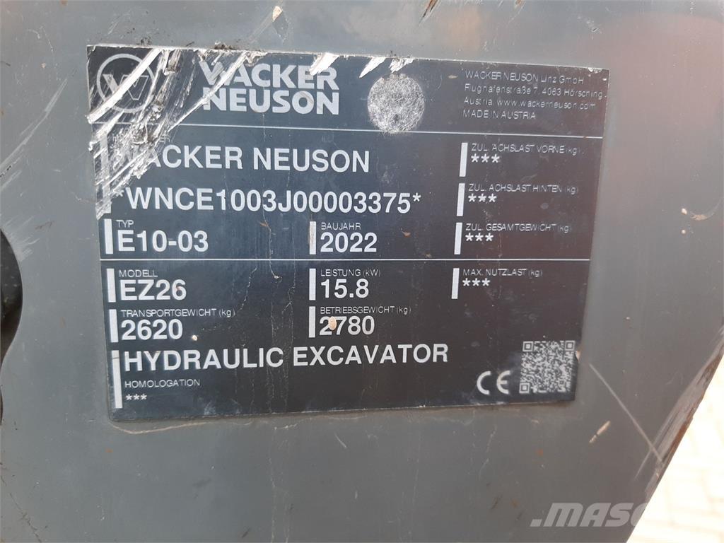 Wacker Neuson EZ26 Bandgrävare