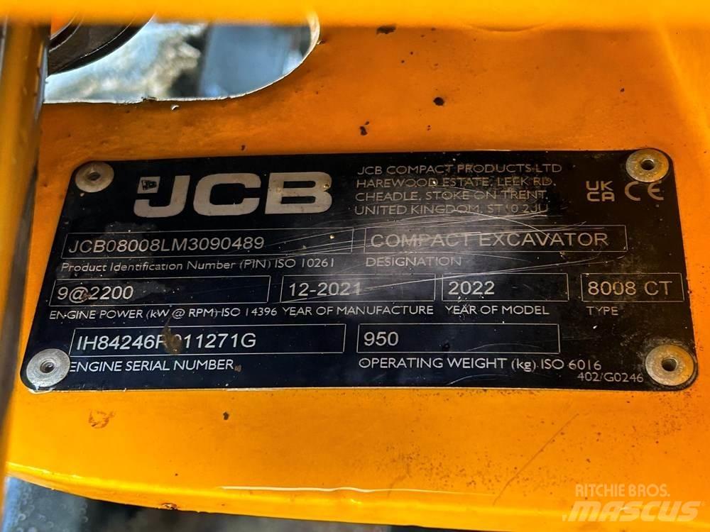 JCB 8008 Minigrävare < 7t
