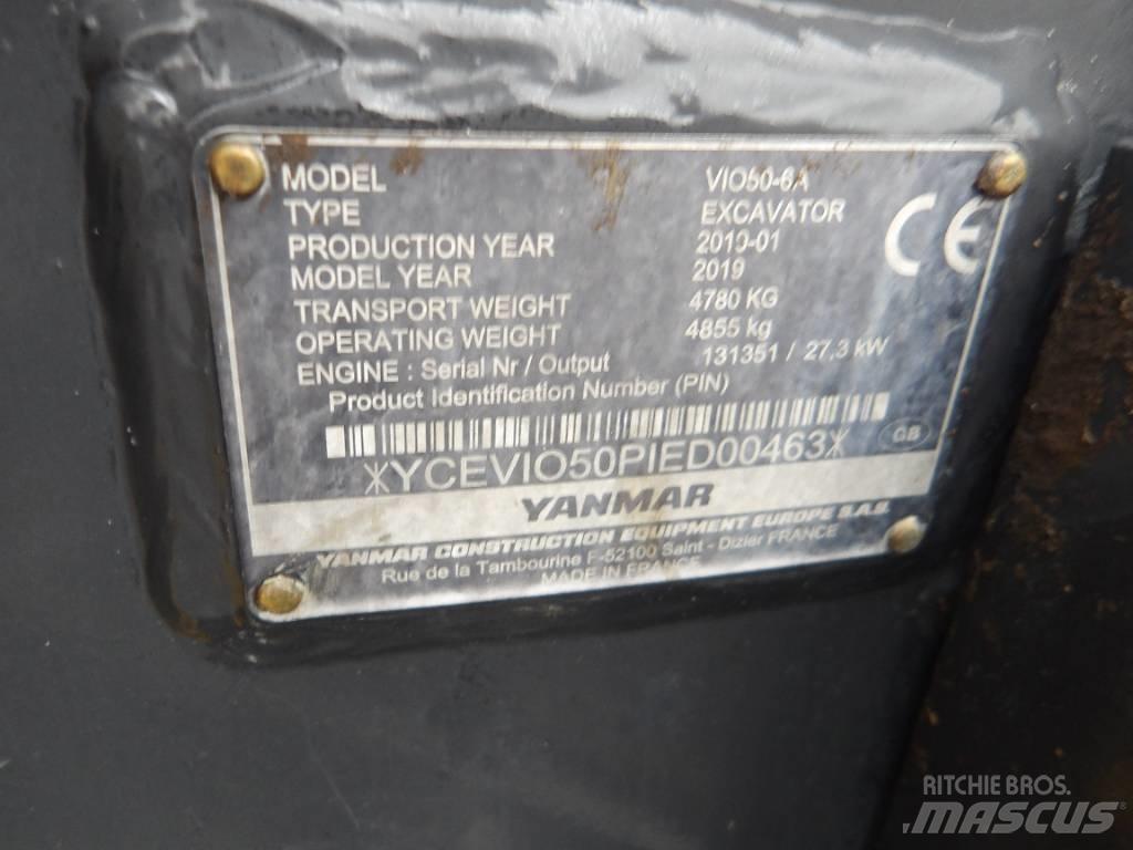 Yanmar Vio 50 Minigrävare < 7t