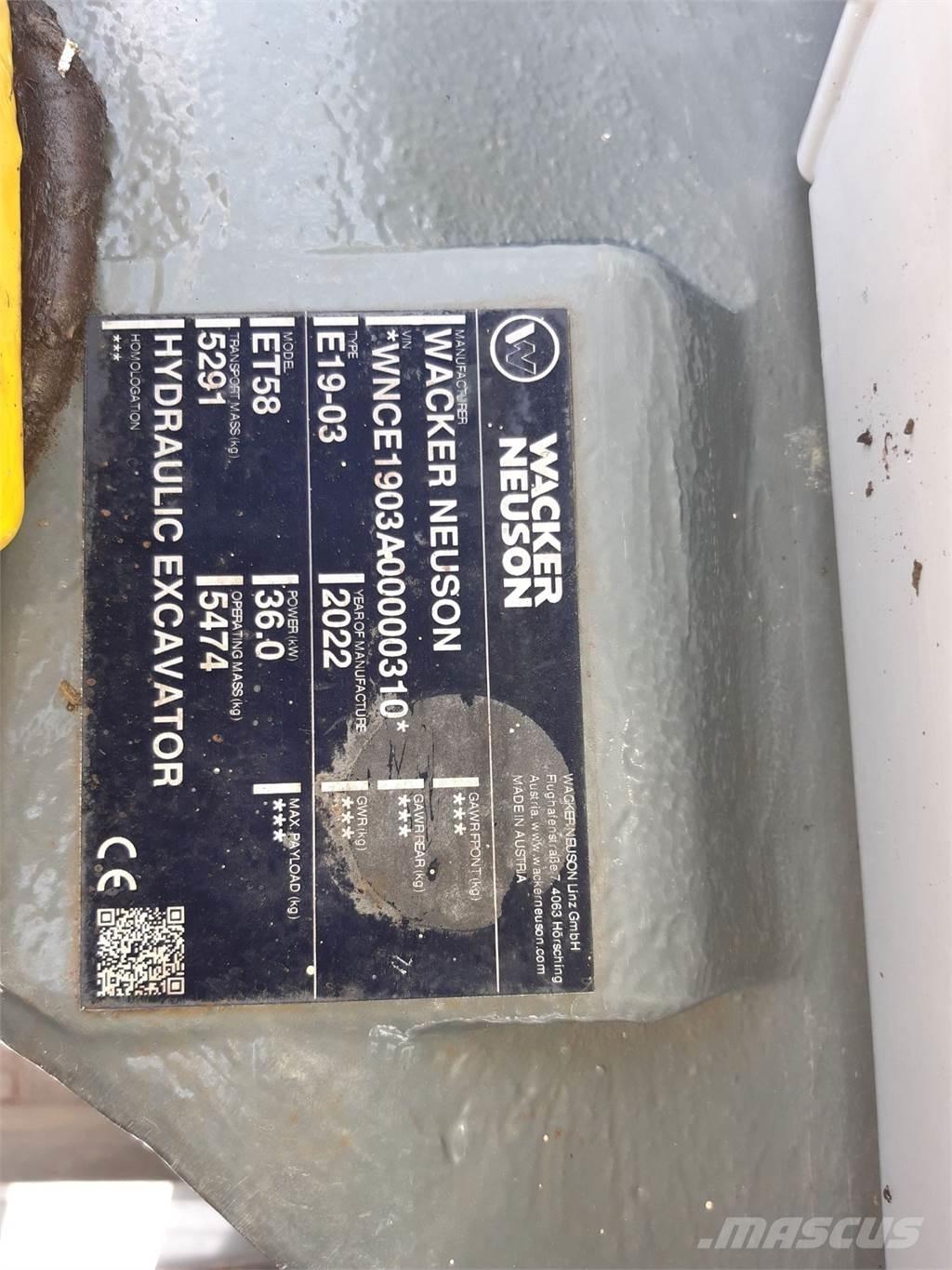 Wacker Neuson ET58 Bandgrävare