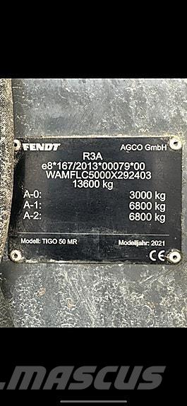 Fendt Tigo 50 MR Kombivagnar