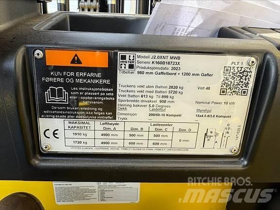 Hyster J2,0XNT Dieselmotviktstruckar