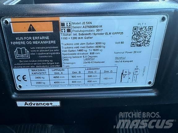 Hyster J2,5XN Dieselmotviktstruckar
