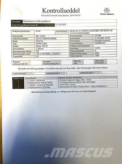 Iveco DAILY 70C18 Skåpbilar