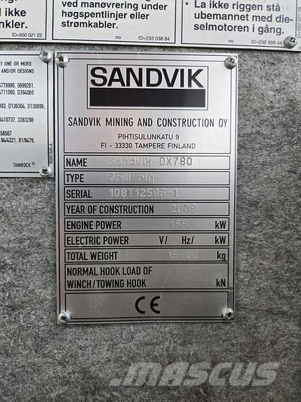 Sandvik DX780 Borrutrustning för ytborrning
