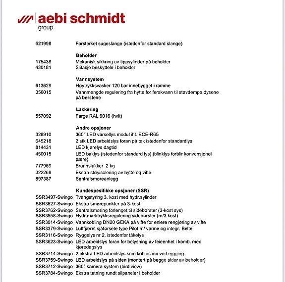 Schmidt Swingo 200+ Entreprenad - Övrigt
