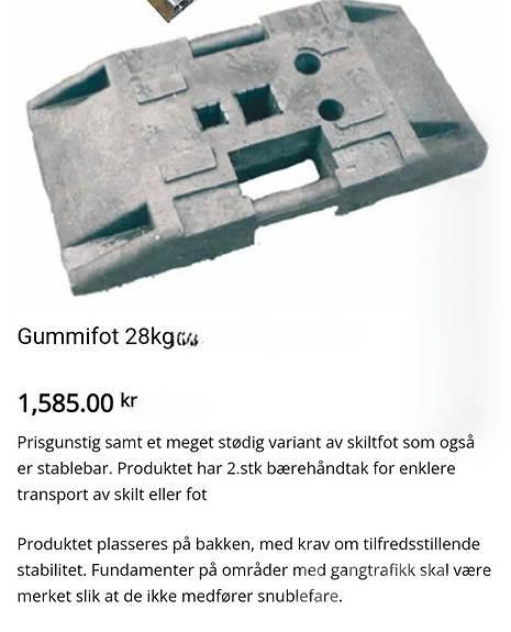 Skiltfot Övriga