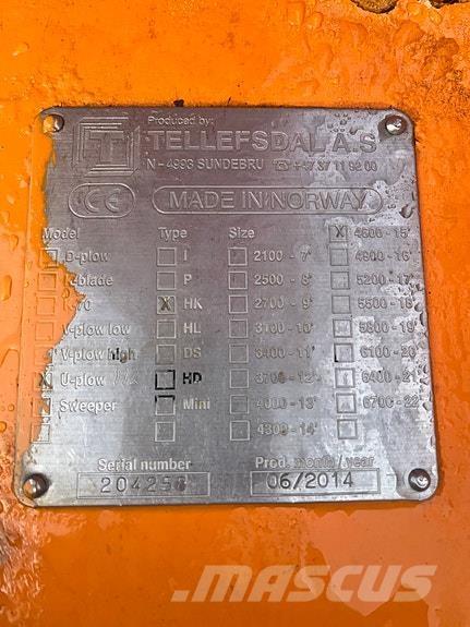 Tellefsdal 4600 H2 Snöblad och plogar