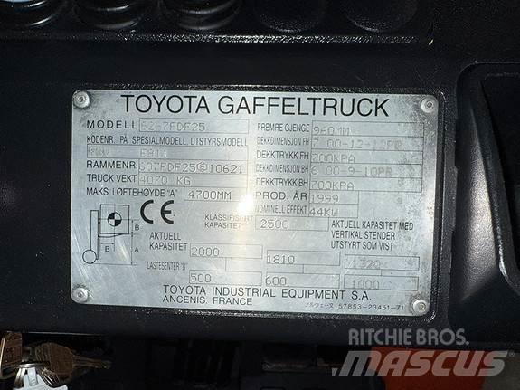 Toyota 62-FDF25 Dieselmotviktstruckar