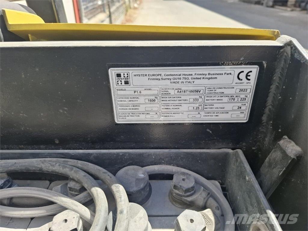 Hyster P1.6 Materialhantering - Övriga