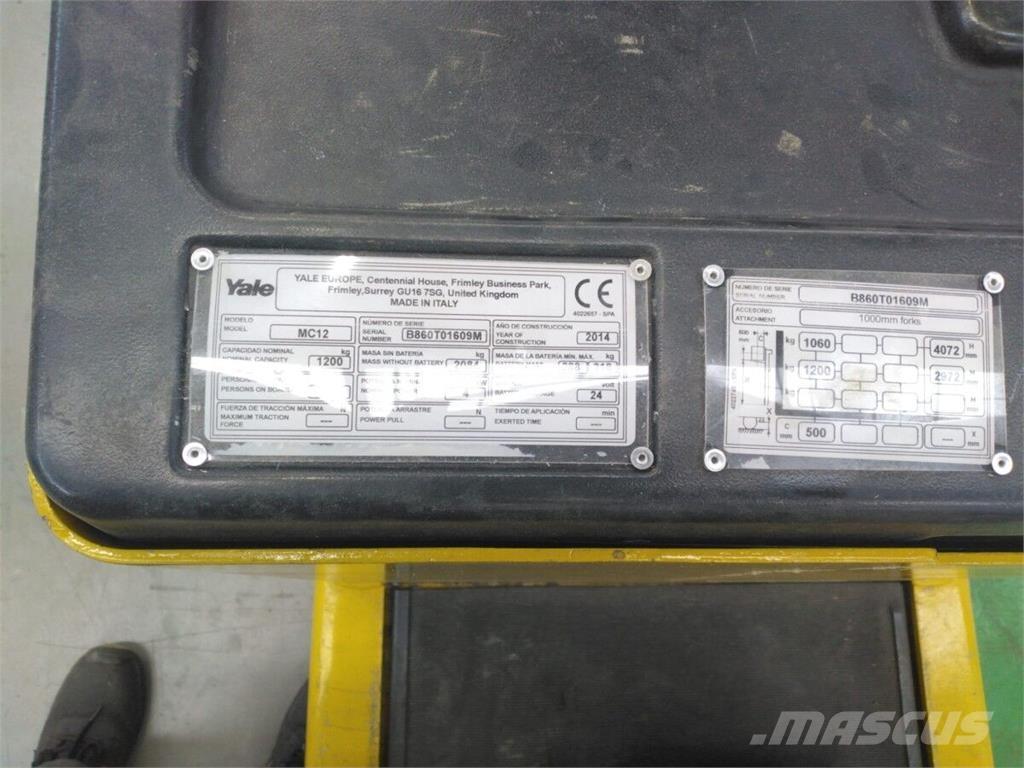 Yale MC12 Manuella pallstaplare
