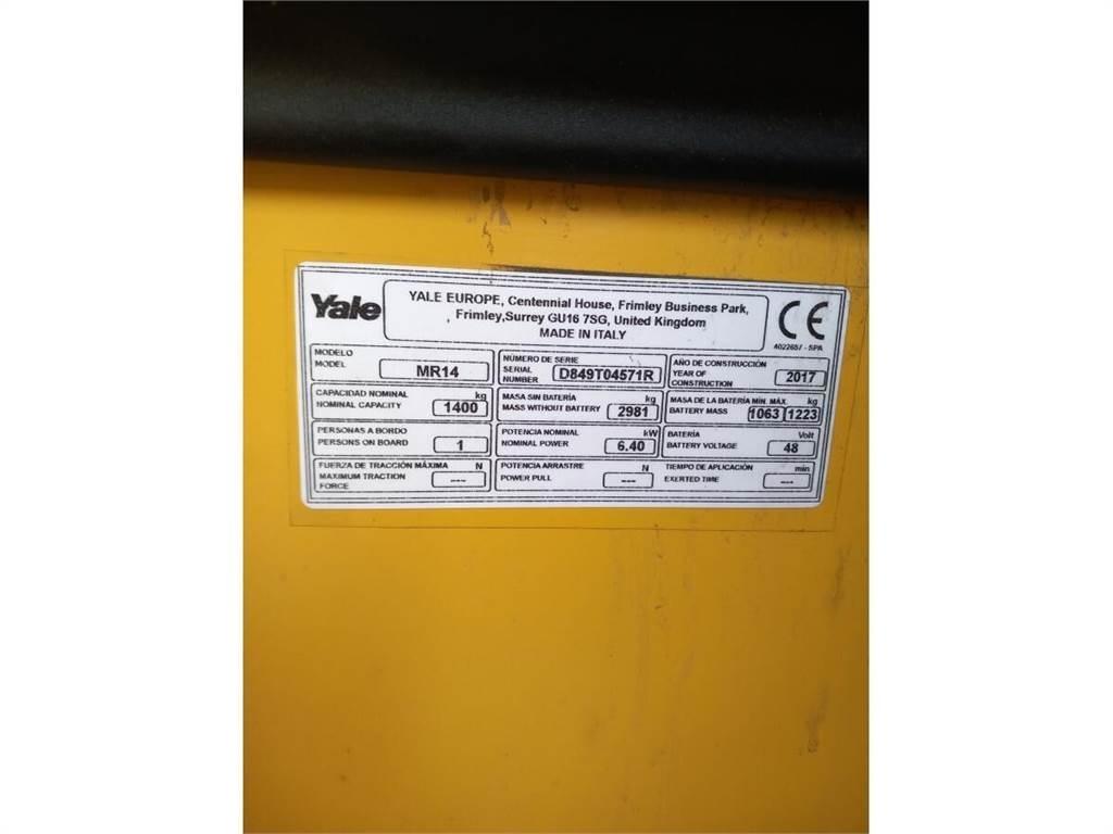 Yale MR14 Skjutstativtruck
