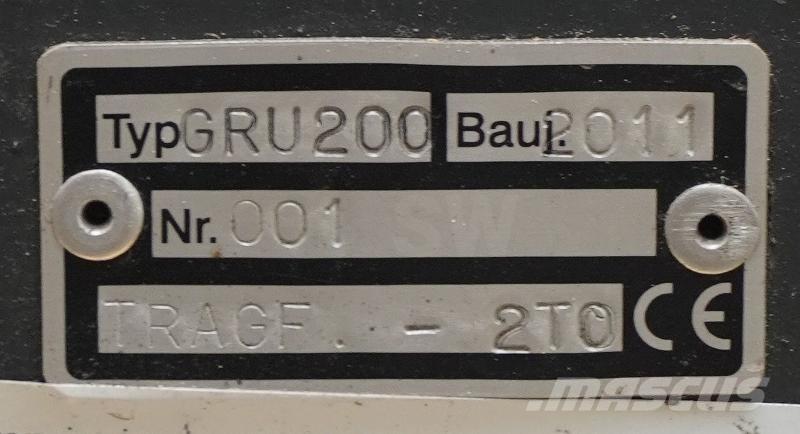 Gruma GRU 200 Övriga tillbehör och komponenter