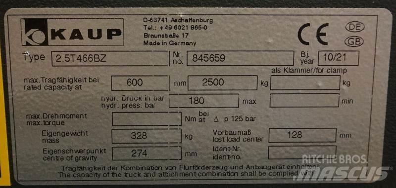 Kaup 2,5T466BZ Övriga tillbehör och komponenter