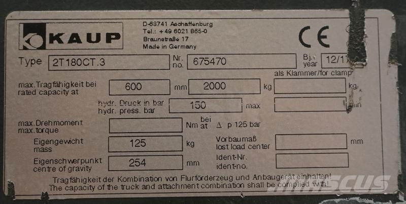 Kaup 2T180CT.3 Gafflar