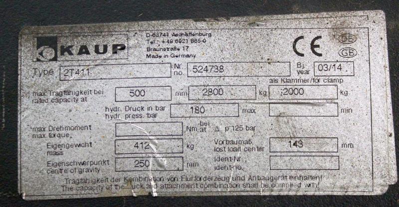 Kaup 2T411 Övriga tillbehör och komponenter