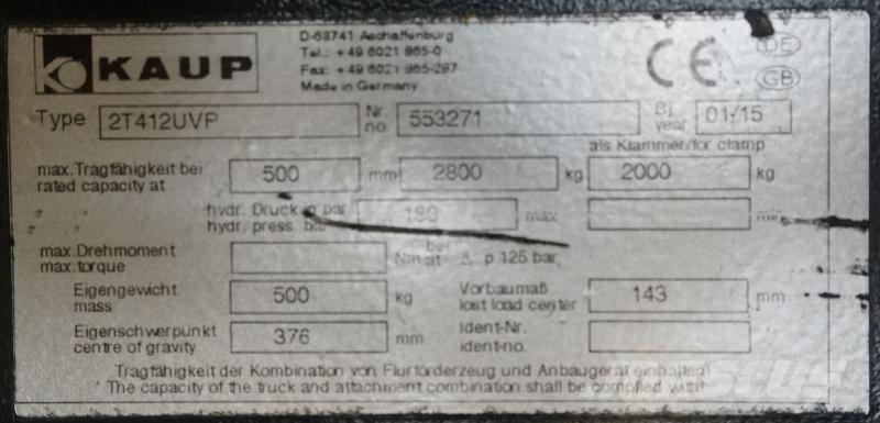 Kaup 2T412UVP Övriga tillbehör och komponenter