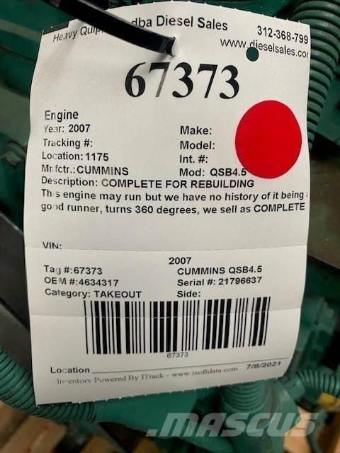 Cummins QSB4.5 Motorer