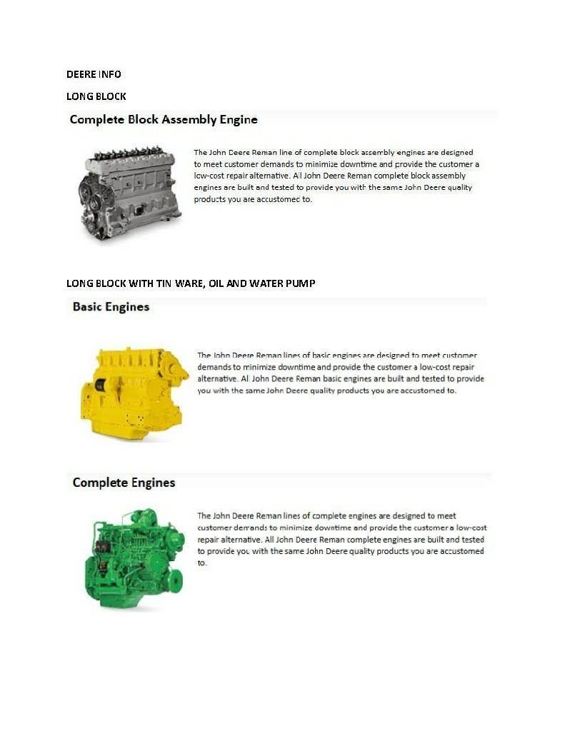 John Deere 4045 Motorer