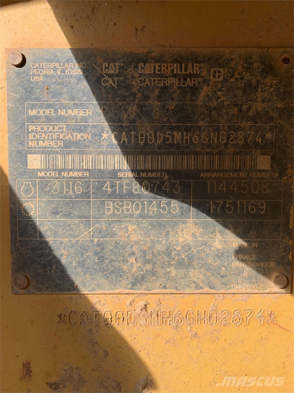 CAT D5M Entreprenad - Övrigt