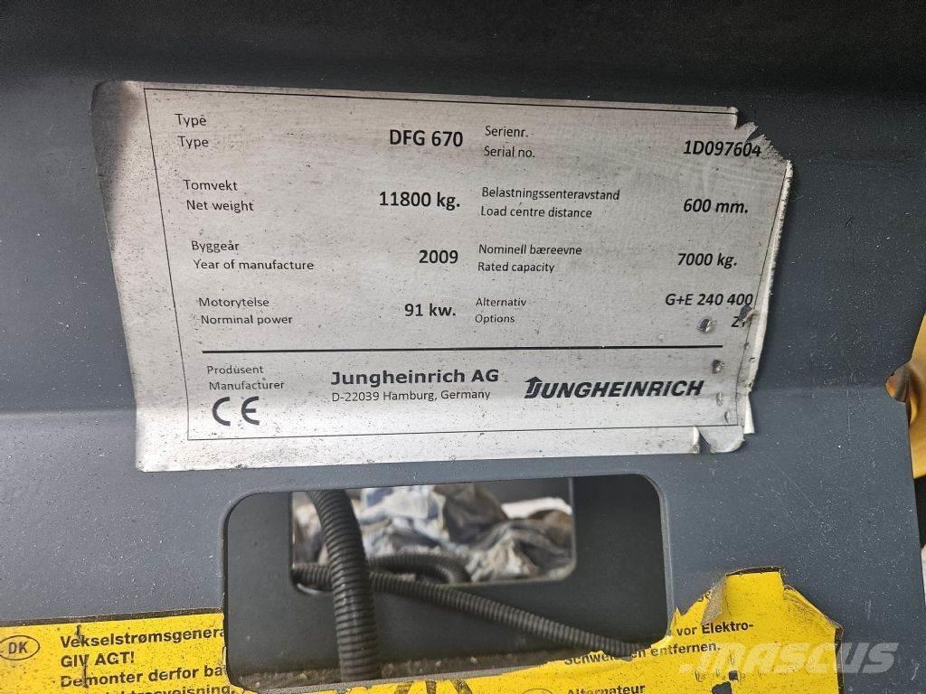 Jungheinrich DFG670 Dieselmotviktstruckar