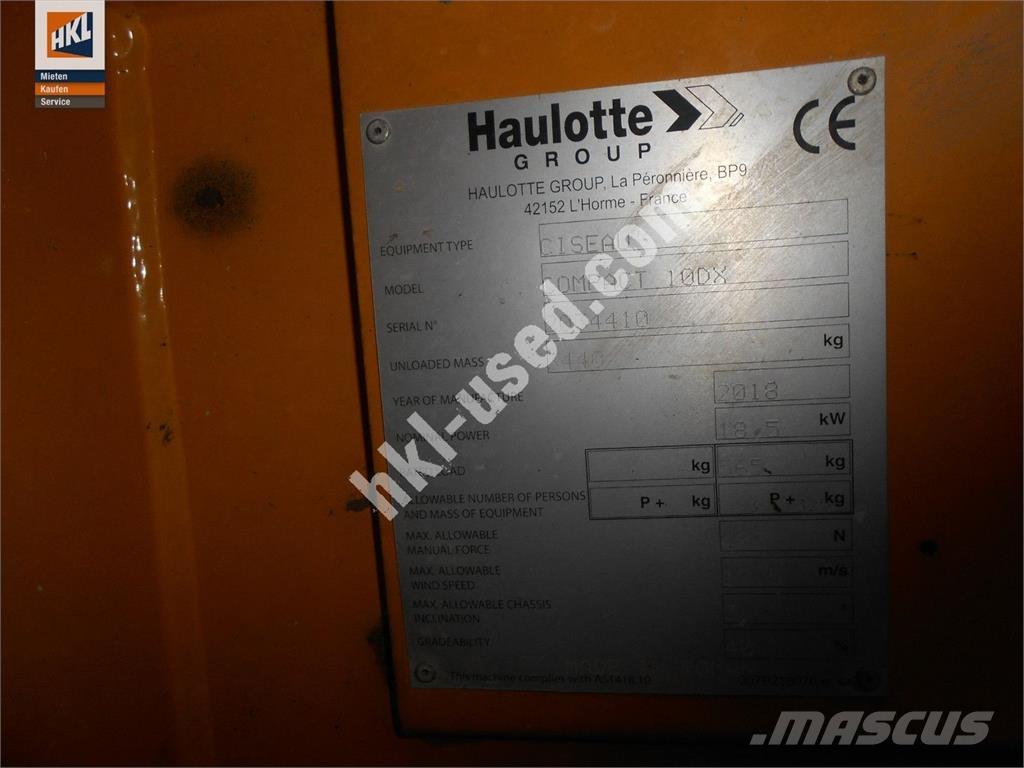 Haulotte COMPACT 10 DX Entreprenad - Övrigt