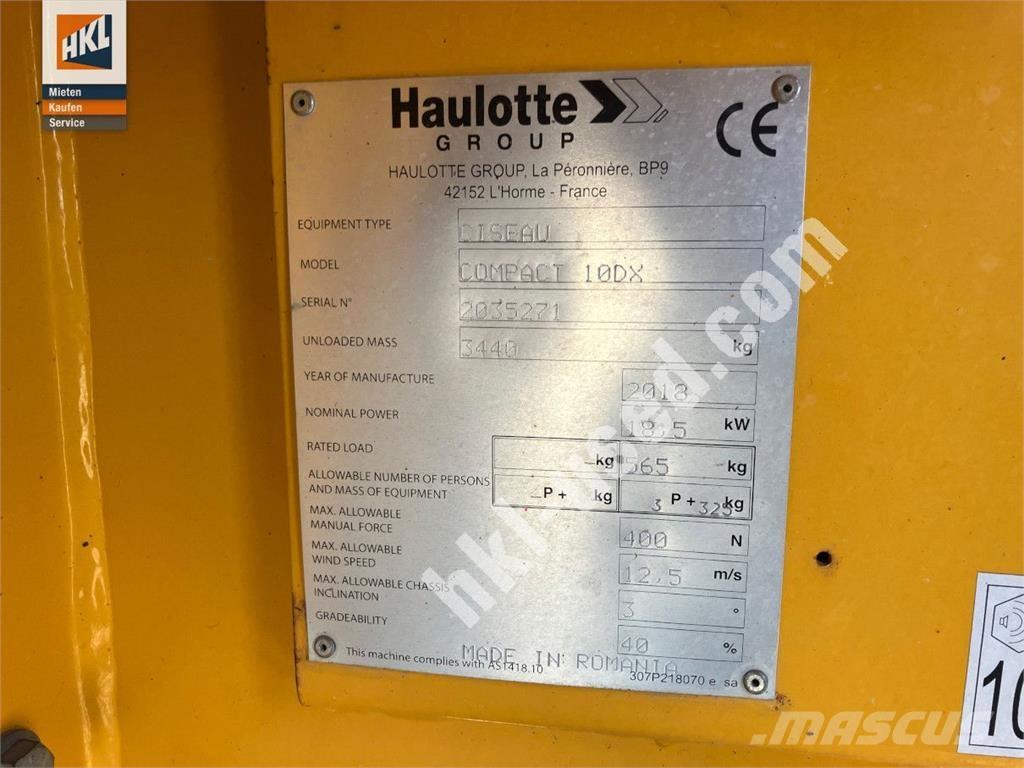 Haulotte COMPACT 10 DX Entreprenad - Övrigt