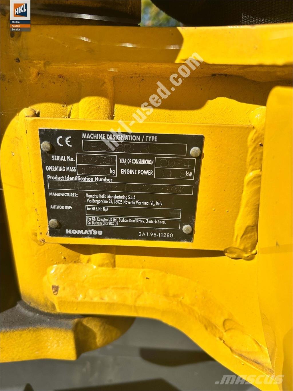 Komatsu PC 16 R-3HS Minigrävare < 7t