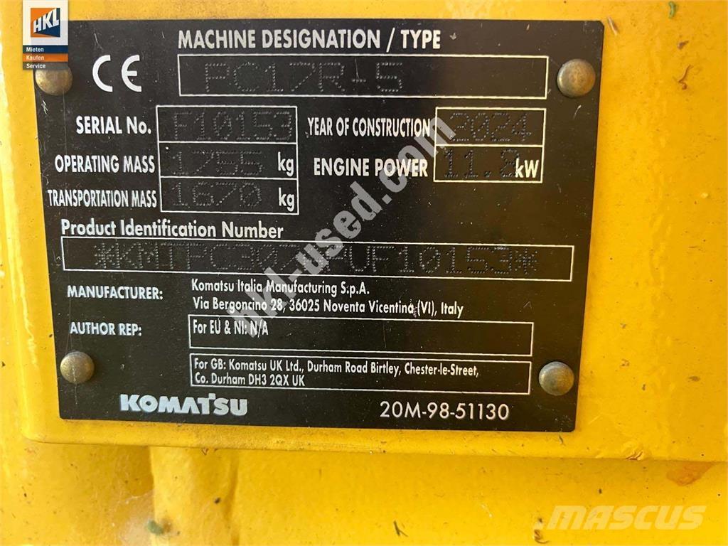 Komatsu PC 17 R-5 Minigrävare < 7t