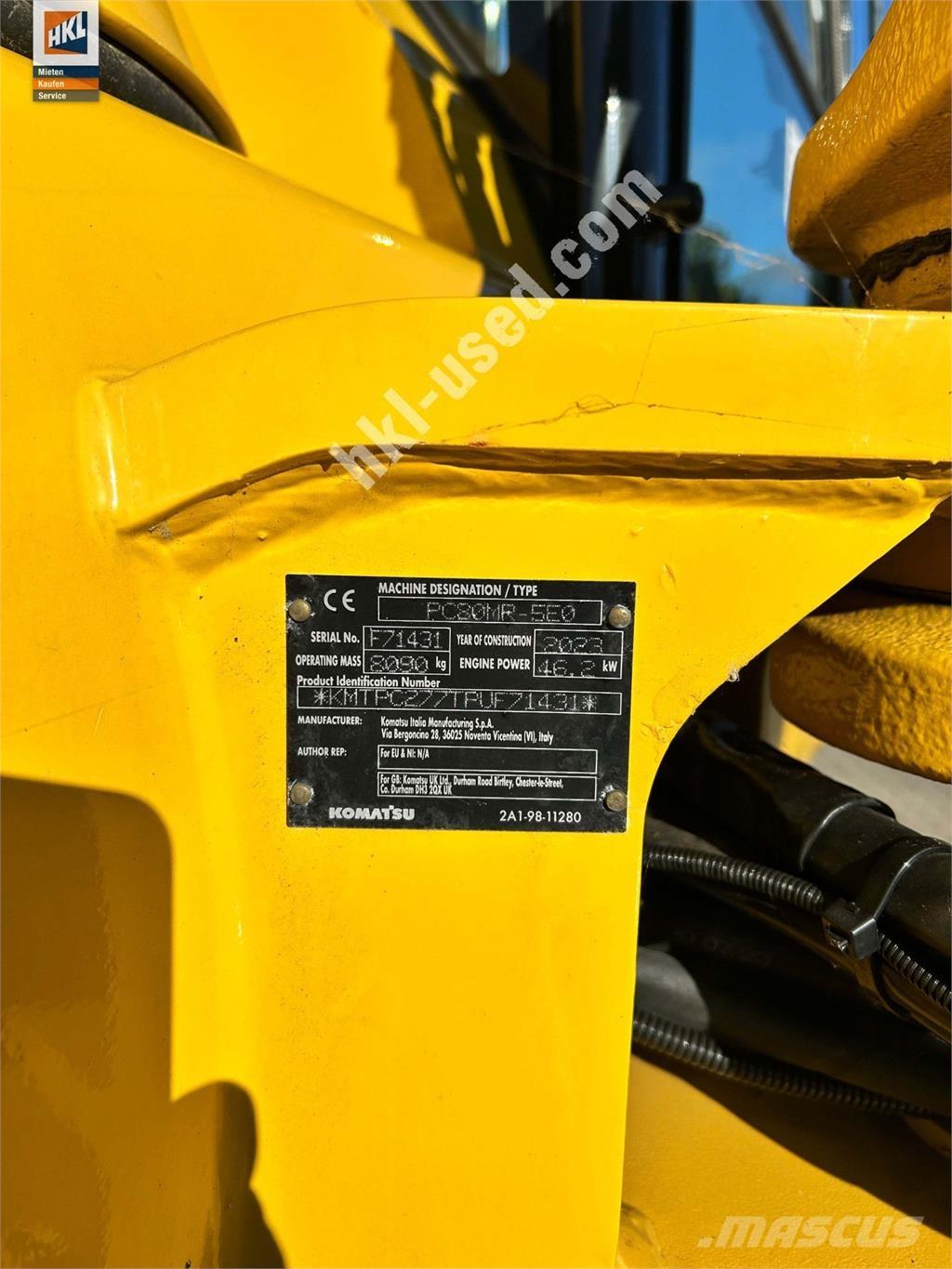 Komatsu PC 80 MR-5 Minigrävare < 7t