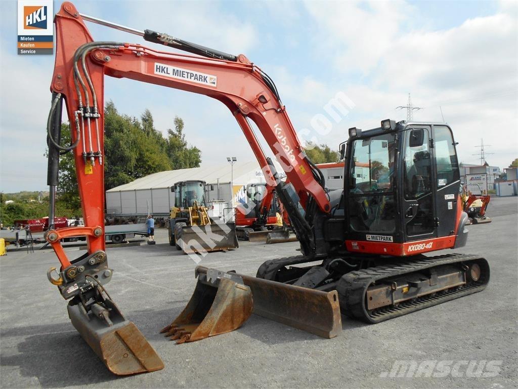 Kubota KX 080-4 Minigrävare < 7t