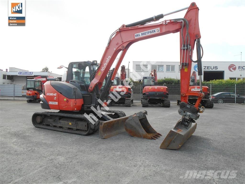 Kubota KX 080-4 Minigrävare < 7t