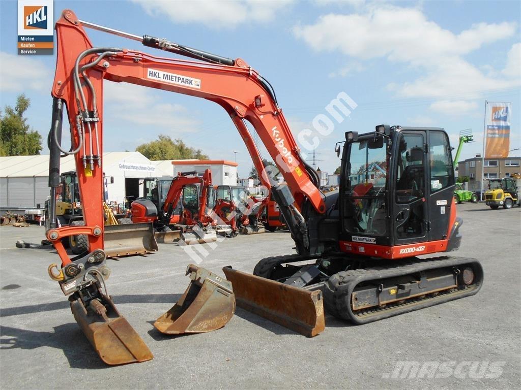 Kubota KX 080-4 Minigrävare < 7t