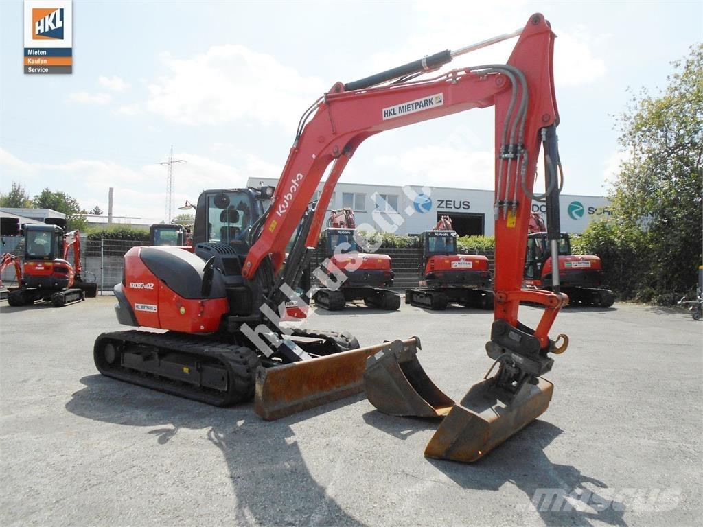 Kubota KX 080-4 Minigrävare < 7t