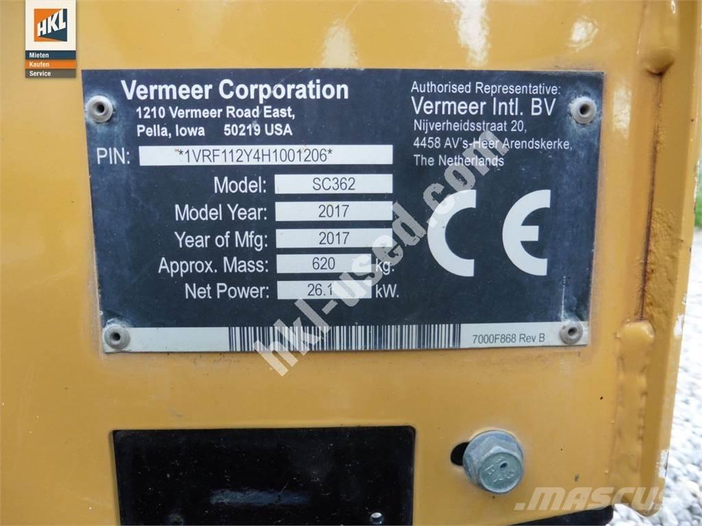 Vermeer SC 362 Entreprenad - Övrigt