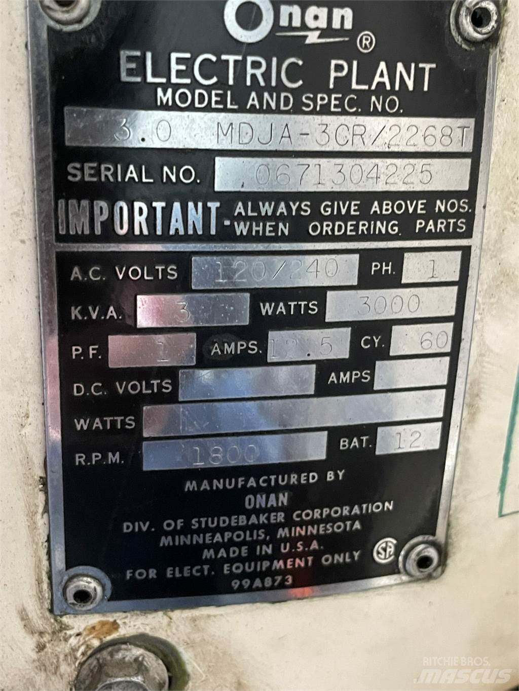  3 kVA ONAN 1 Cyl. Diesel Övriga generatorer