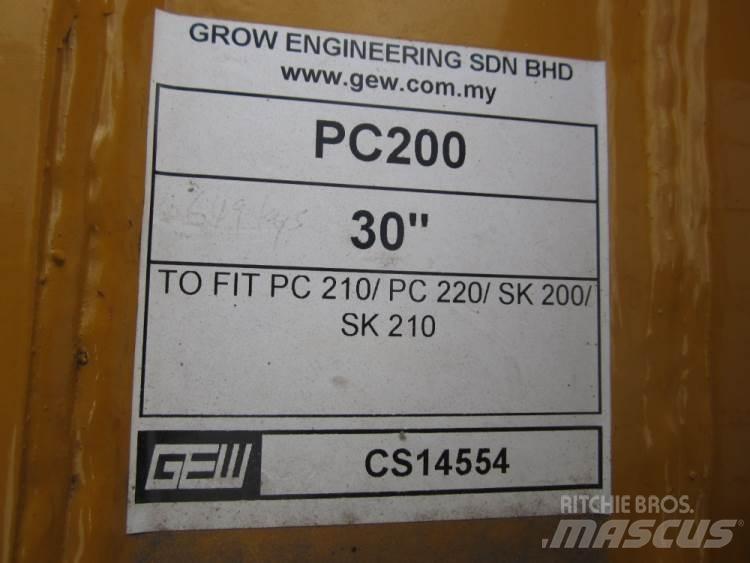  870 mm Graveskovl ex. PC200 Skopor