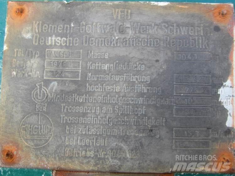  Capstan spil VEB 1AVSP3 Lyftblock, vinschar och materialhissar