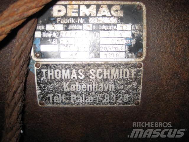 Demag spil 3 ton Lyftblock, vinschar och materialhissar