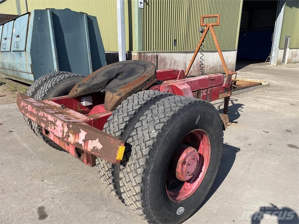  Dolly 1-akslet Låg lastande semi trailer