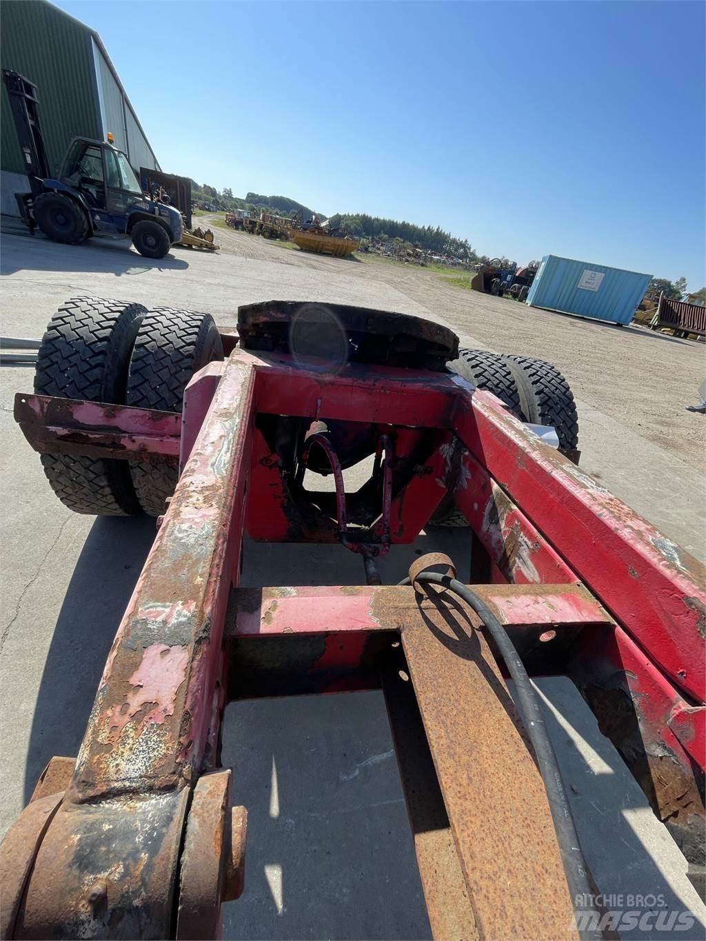  Dolly 1-akslet Låg lastande semi trailer
