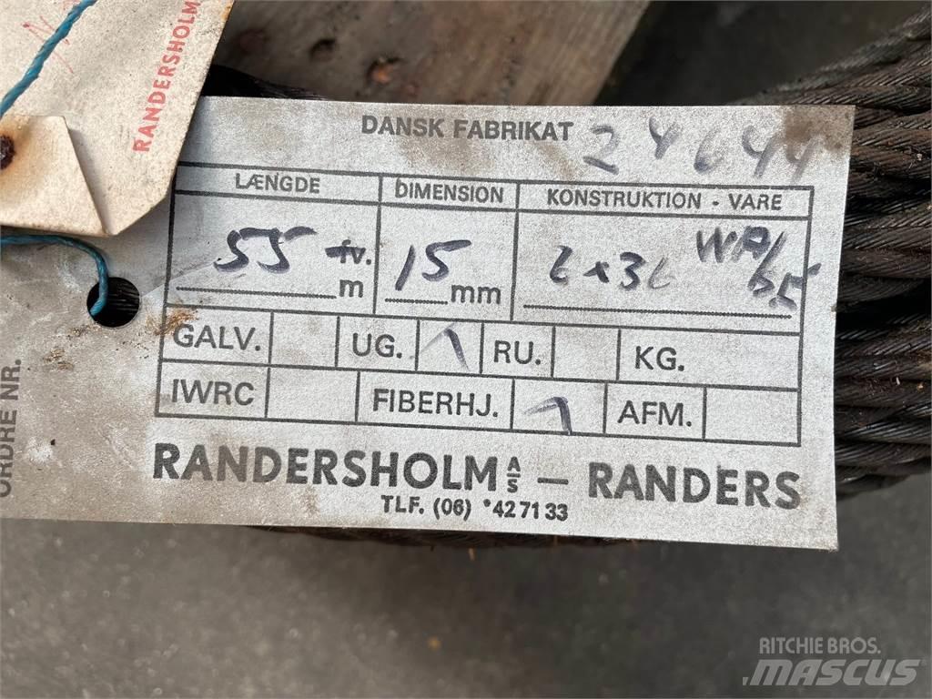  Stålwire Ø15 mm Kranar, delar och tillbehör