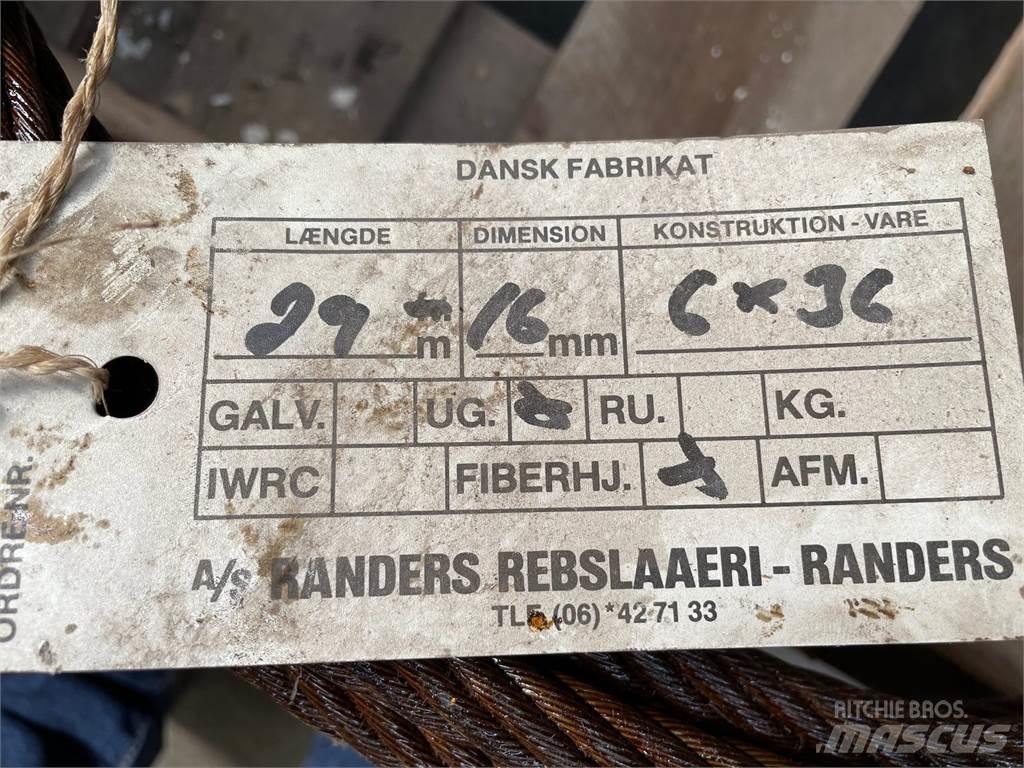  Stålwire Ø16 mm Kranar, delar och tillbehör