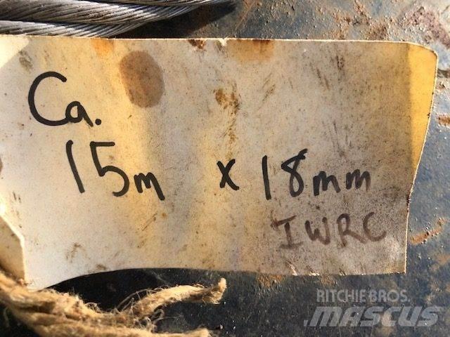  Stålwire Ø18 mm Kranar, delar och tillbehör