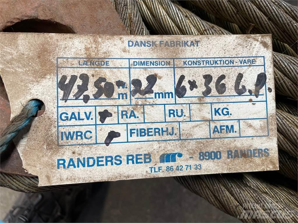  Stålwire Ø22 mm Kranar, delar och tillbehör