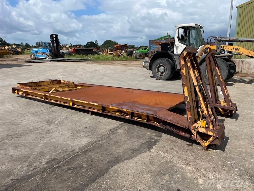  Trailerbund med slidsker Låg lastande semi trailer